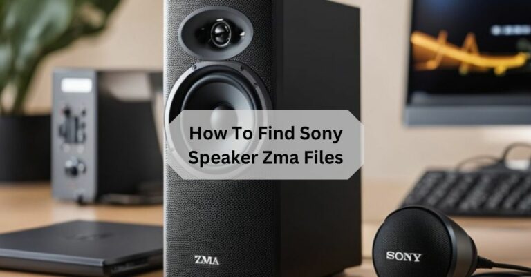 How To Find Sony Speaker Zma Files