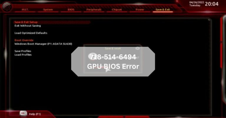 718-514-6494 GPU BIOS Error