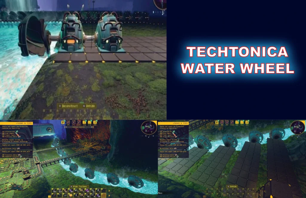 Construction And Functionality Of Techtonica Water Wheel: