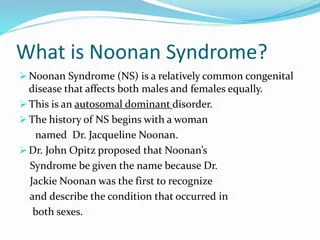 Introduction To Noonan Syndrome